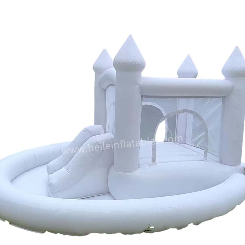 White slide jump bed