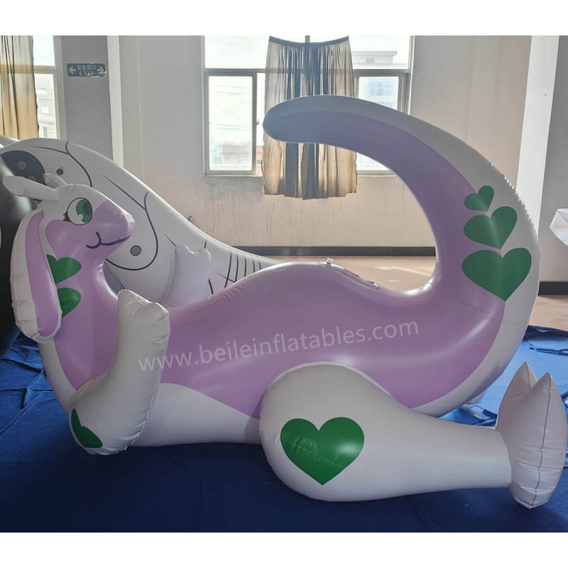 Inflatable purple Love dragon